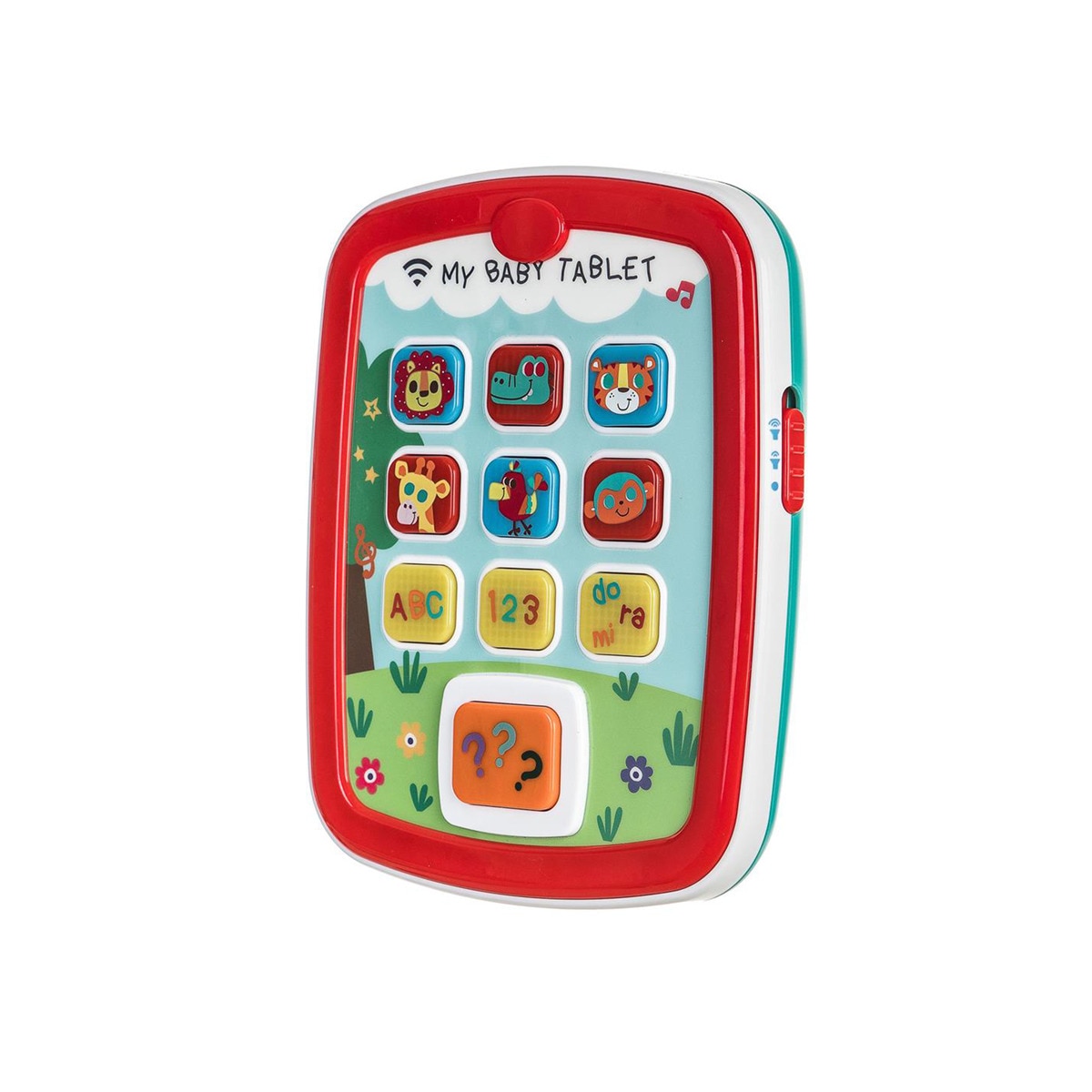 Mi Primera Tablet Little Kids con sonidos de animales, números y preguntas Rojo-1