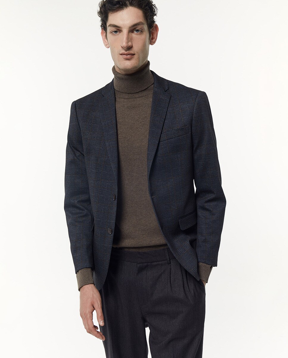 Blazer à carreaux