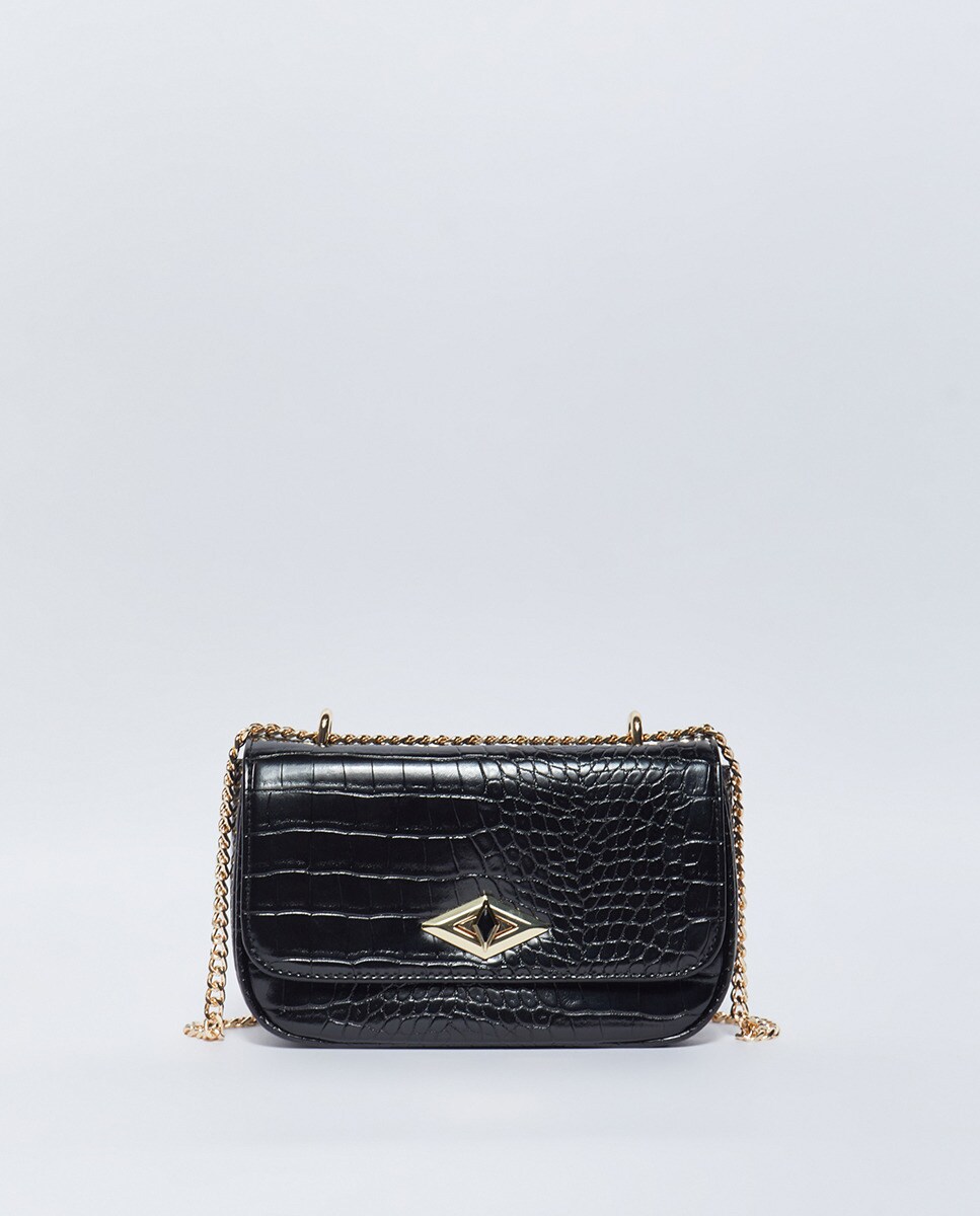 Crossbody moyen croco