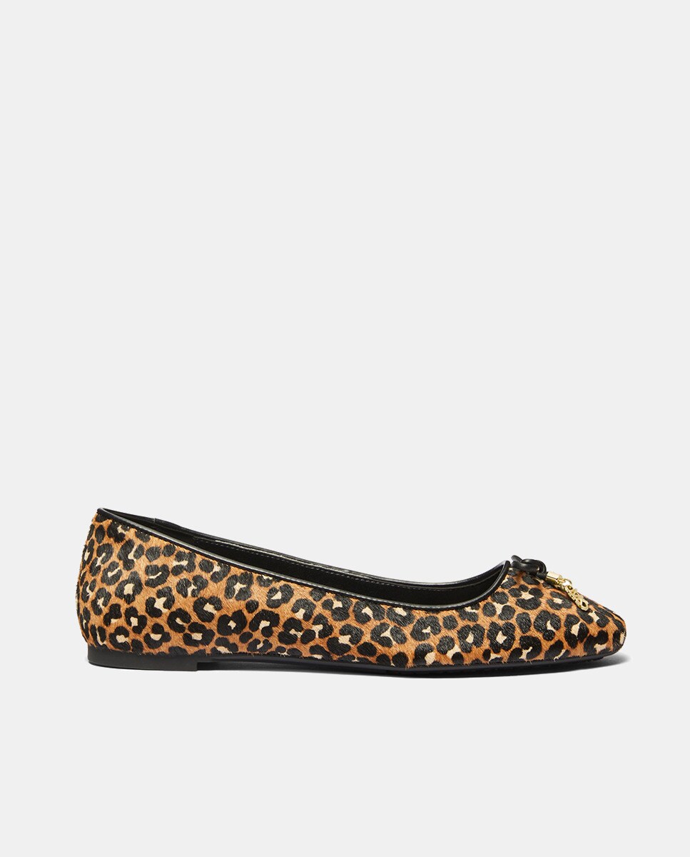 Ballerines Nori avec animal print et n?ud