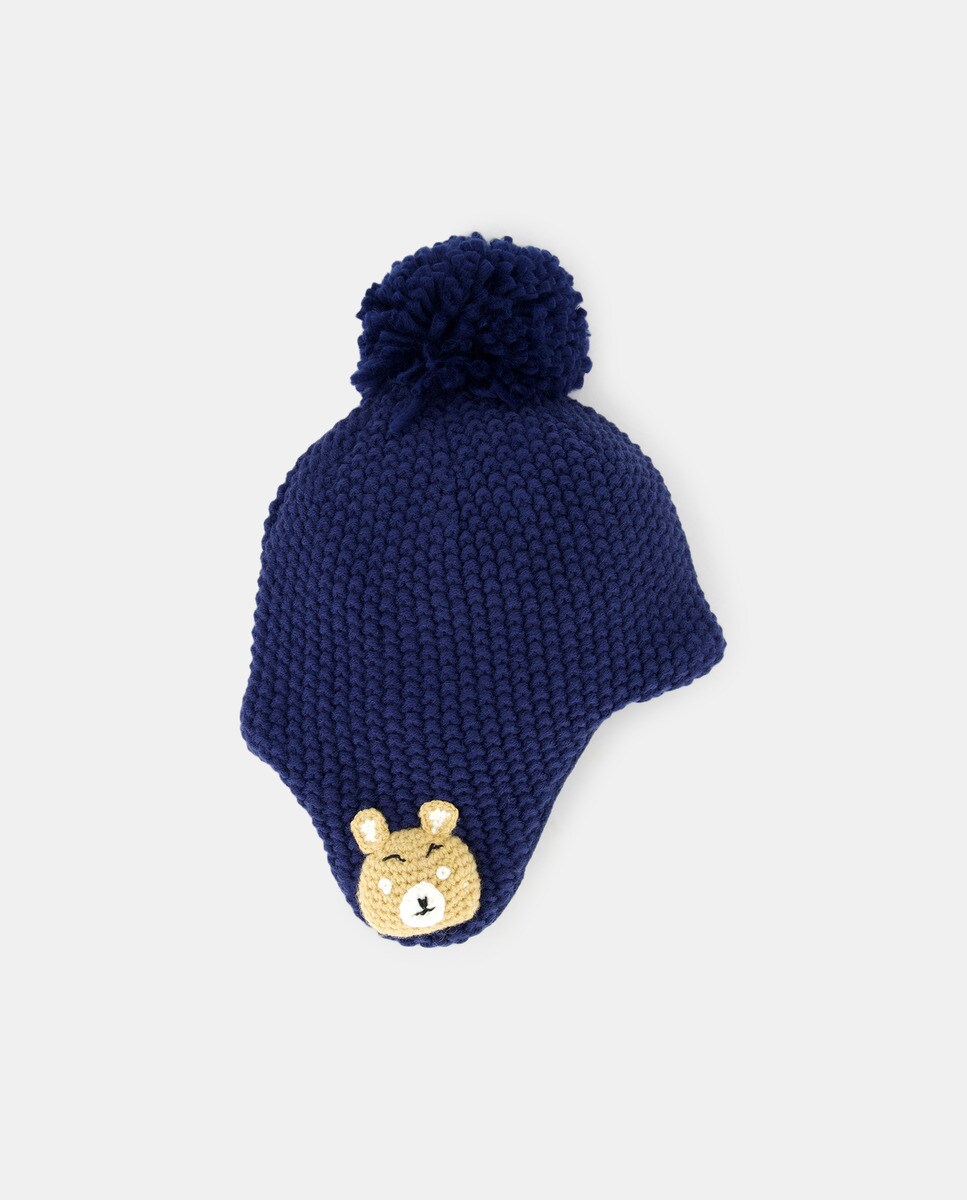 Bonnet ours crochet 3d assorti