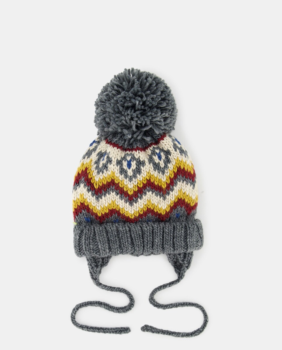 Bonnet imprimé losanges