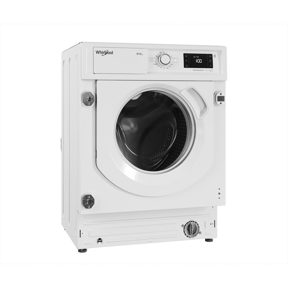 Lavadora integrable Whirlpool 8 kg / 1.400 rpm, Motor Sense Inverter - BIWMWG81485EEU Blanco-5