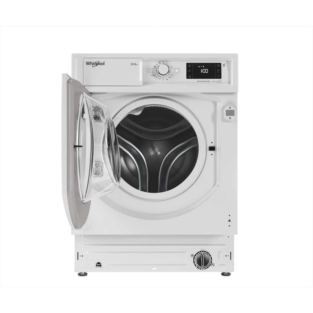 Lavadora integrable Whirlpool 8 kg / 1.400 rpm, Motor Sense Inverter - BIWMWG81485EEU Blanco-4