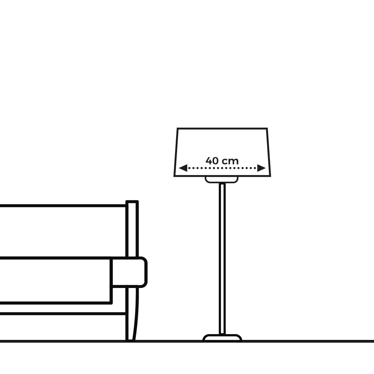 Pantalla cilíndrica Niza El Corte Inglés Blanco roto-4