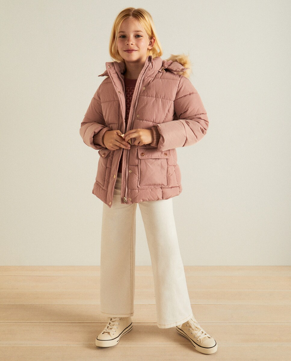 Doudoune à capuche amovible