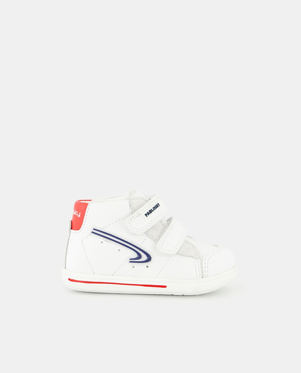 Chaussures montantes à semelle cuvette à double bride autoagrippante