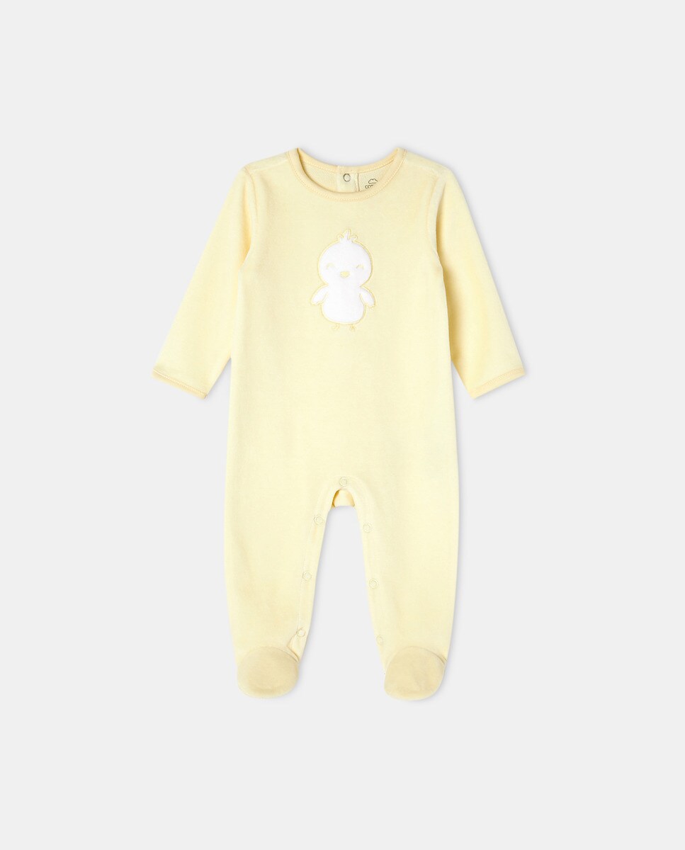 Grenouillère à imprimé poussin