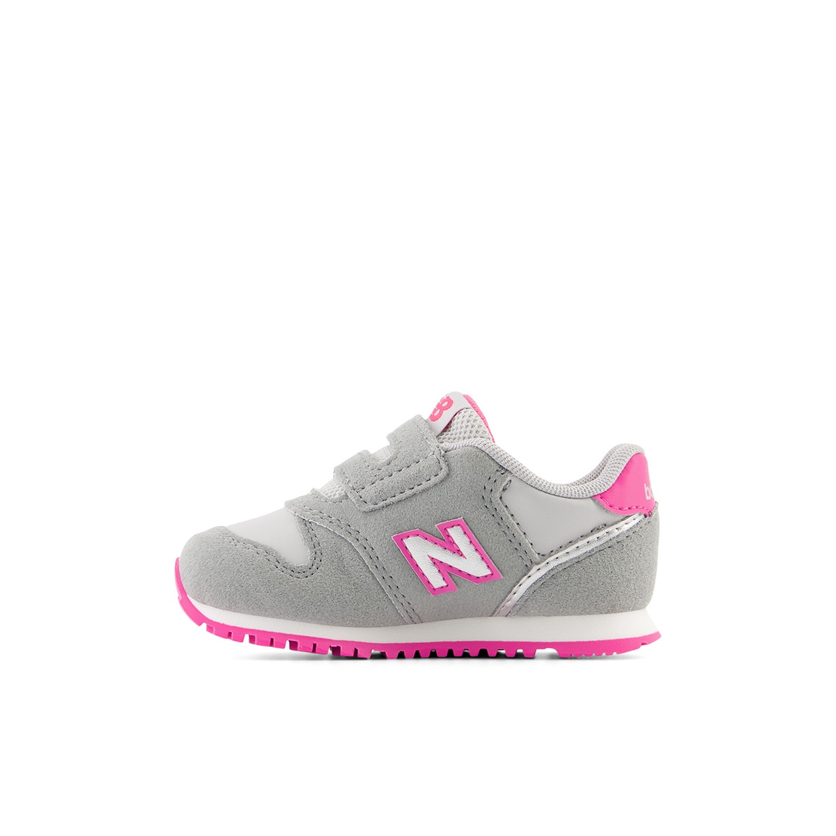 Sapatilhas Casual de Criança 373 Hook and Loop New Balance Cinzento / Rosa-4