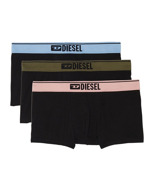 Imagen 0 de Pack de tres boxers de punto de hombre negros