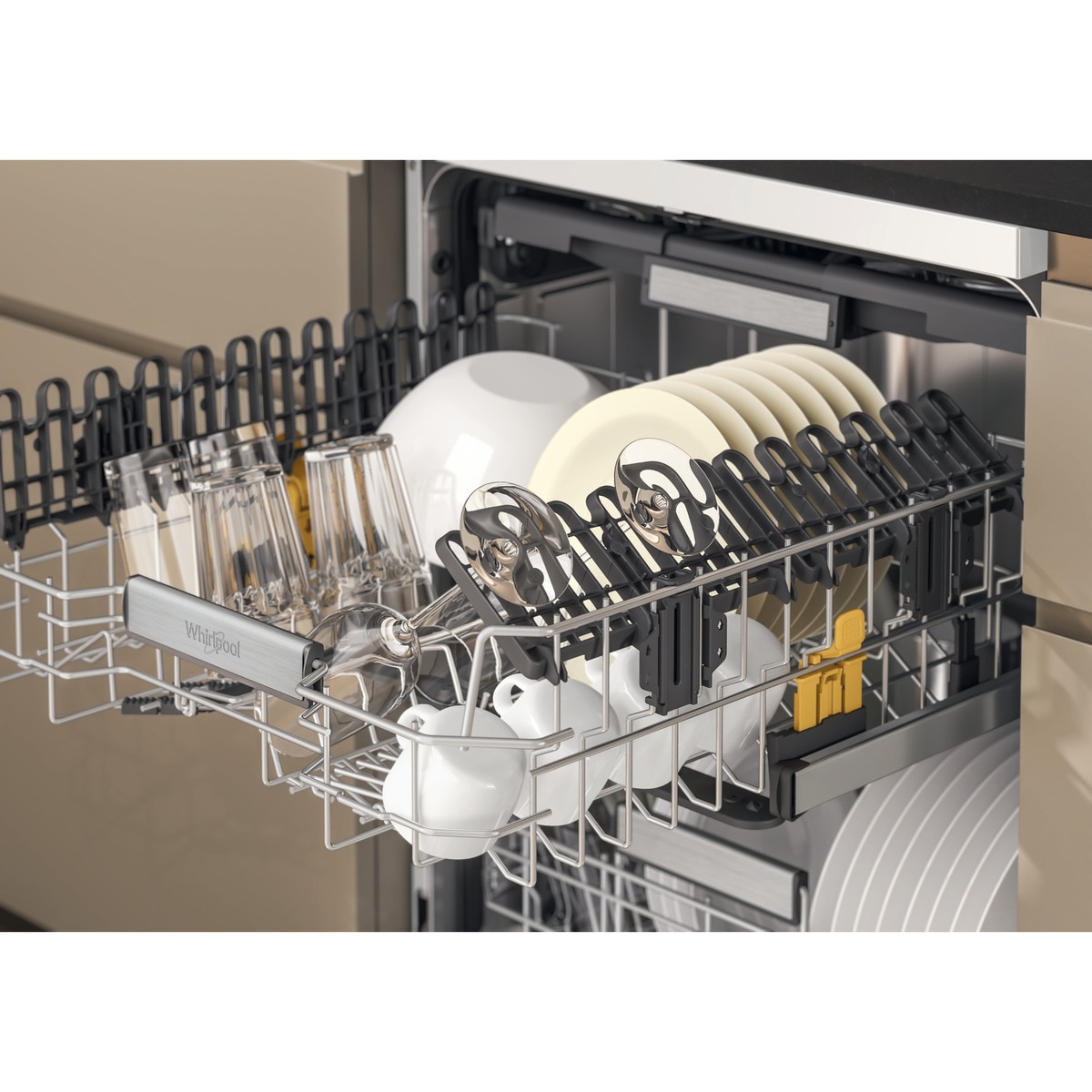 Máquina de Lavar Loiça Whirpool W7F HS51 de 15 Conjuntos 3º Cesto e de 60 cm - Branco Branco-4