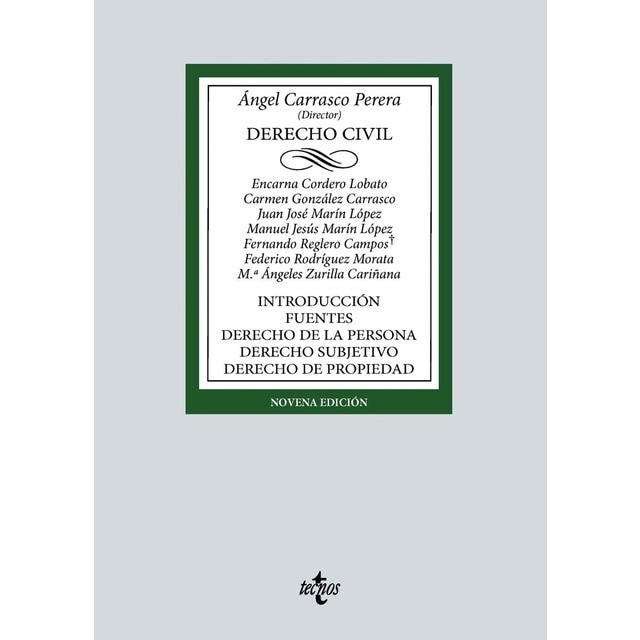 Imagem 0 de Derecho Civil: Introducción. Fuentes. Derecho de la persona. Derecho subjetivo. Derecho de propiedad