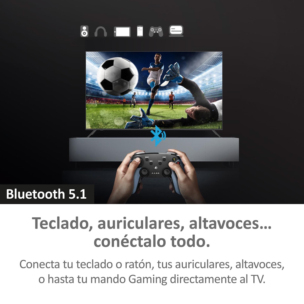 TV LED 80 cm (32") Haier H32K702FG Full HD, HDR10, Smart TV Android 11 Negro-7