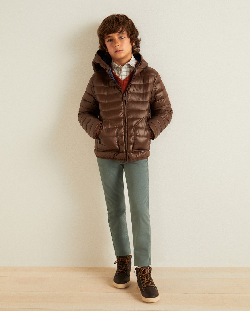 Doudoune réversible à capuche