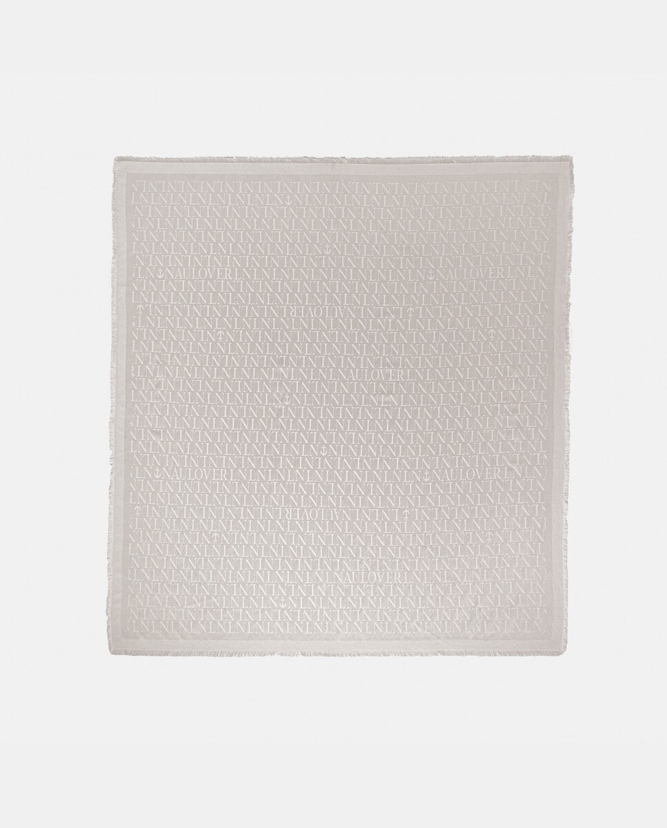 Foulard en jacquard avec logo