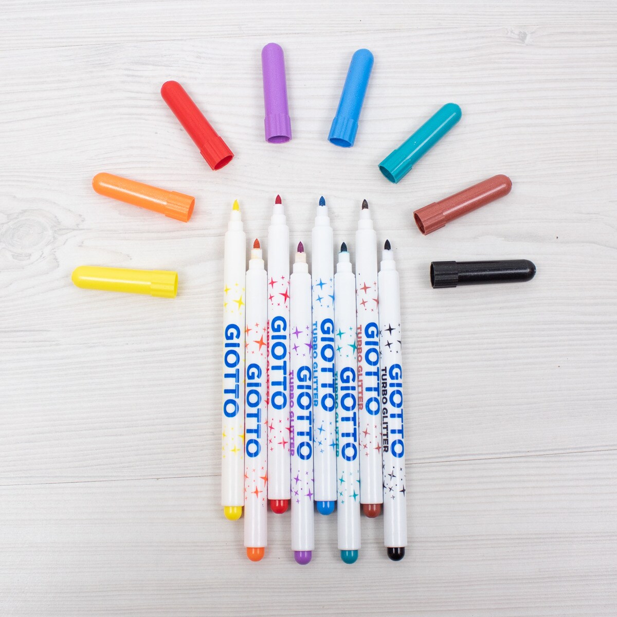 Caixa de 8 Marcadores Turbo Glitter 5