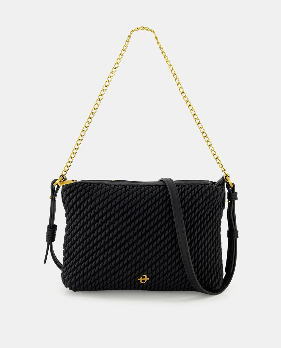 Sac hobo à fermeture zippé et bandoulière amovible