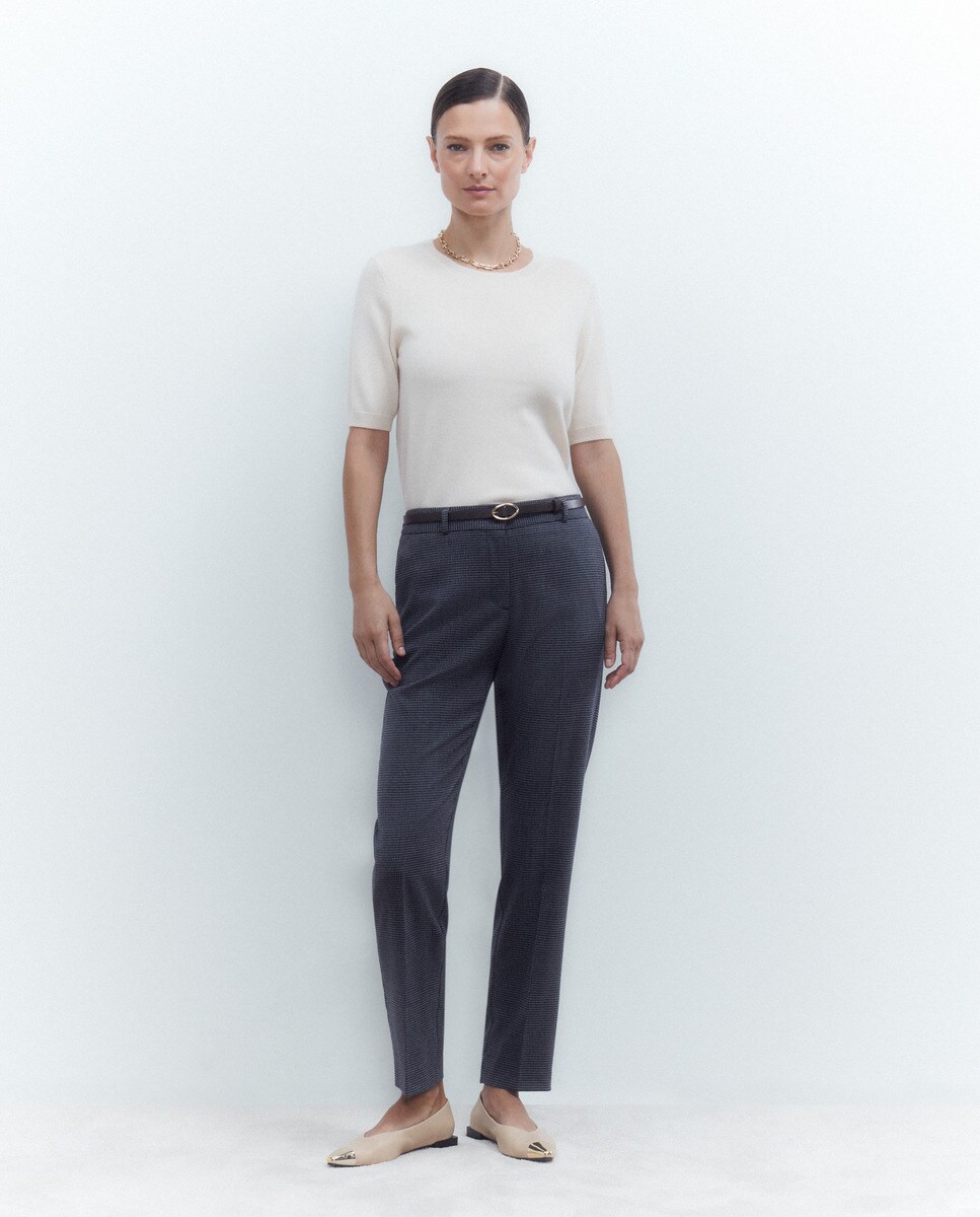 Pantalon droit imprimé