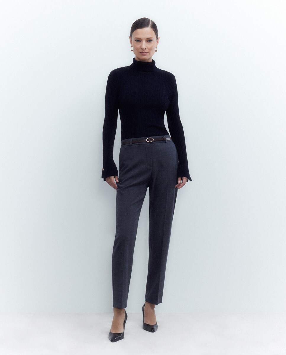 Pantalon droit imprimé