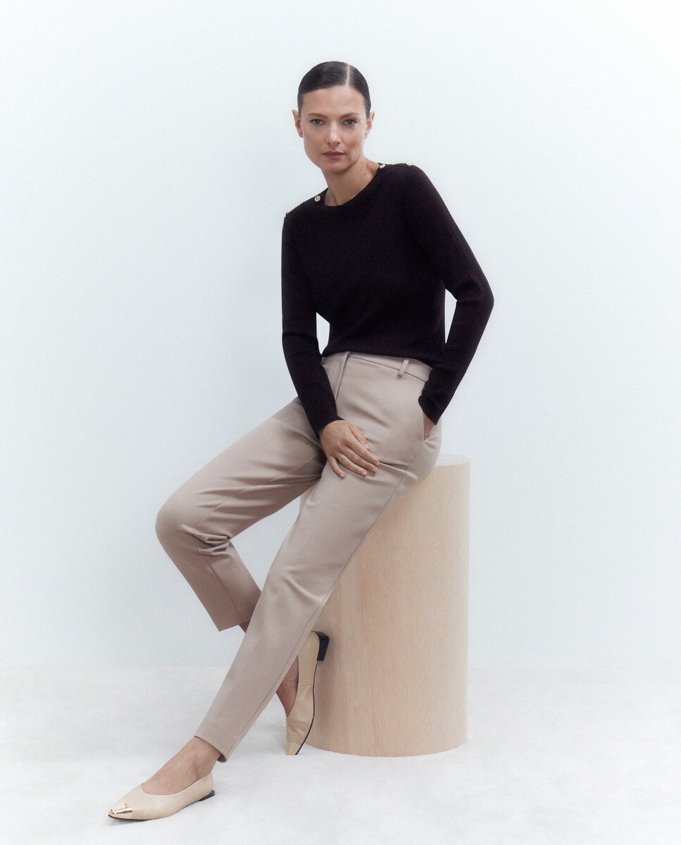 Pull fantaisie structure froissé