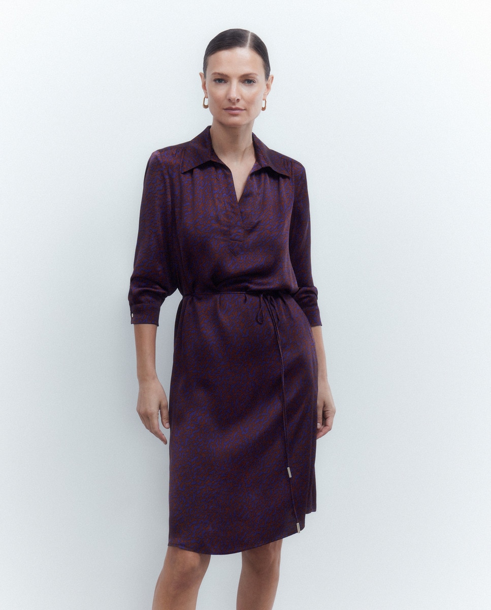 Robe longue chemisier