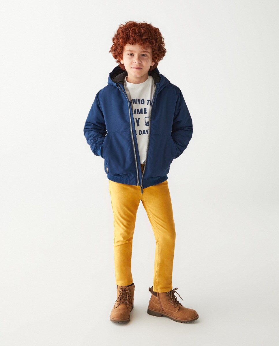 Parka courte à capuche