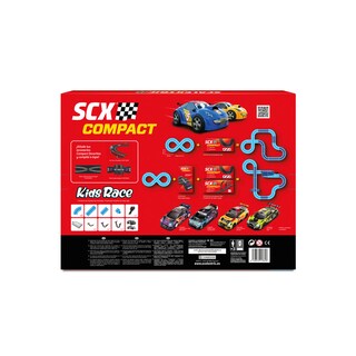 SCALEXTRIC Compact Circuito Formula Race To Win - Pista 5,5m, 2 Auto E Telecomandi Wireless 1:43