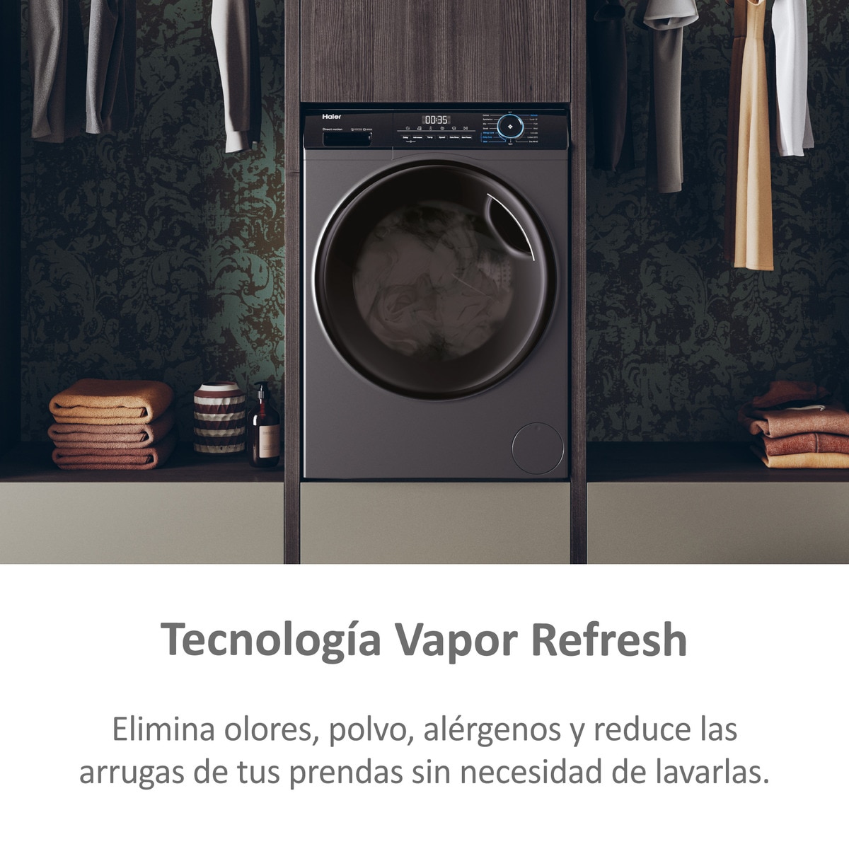 Lavadora secadora Haier 8 kg / 1.400 rpm I-Pro Series 3 - HWD80B14939S8-IB Inox-7