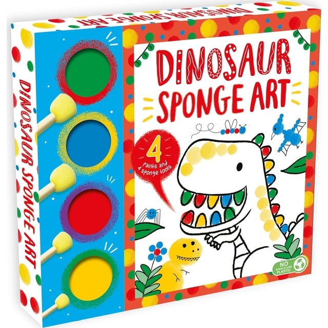 Dinosaur sponge art 1