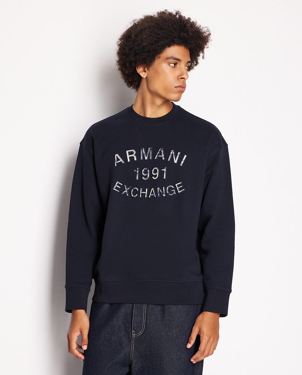 Sweat à col rond avec logo sur la poitrine