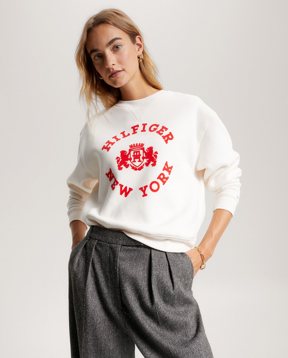 Sweat à col rond et manches longues