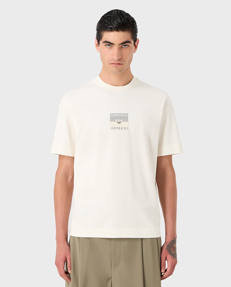 Tshirt loose fit avec logo brodé