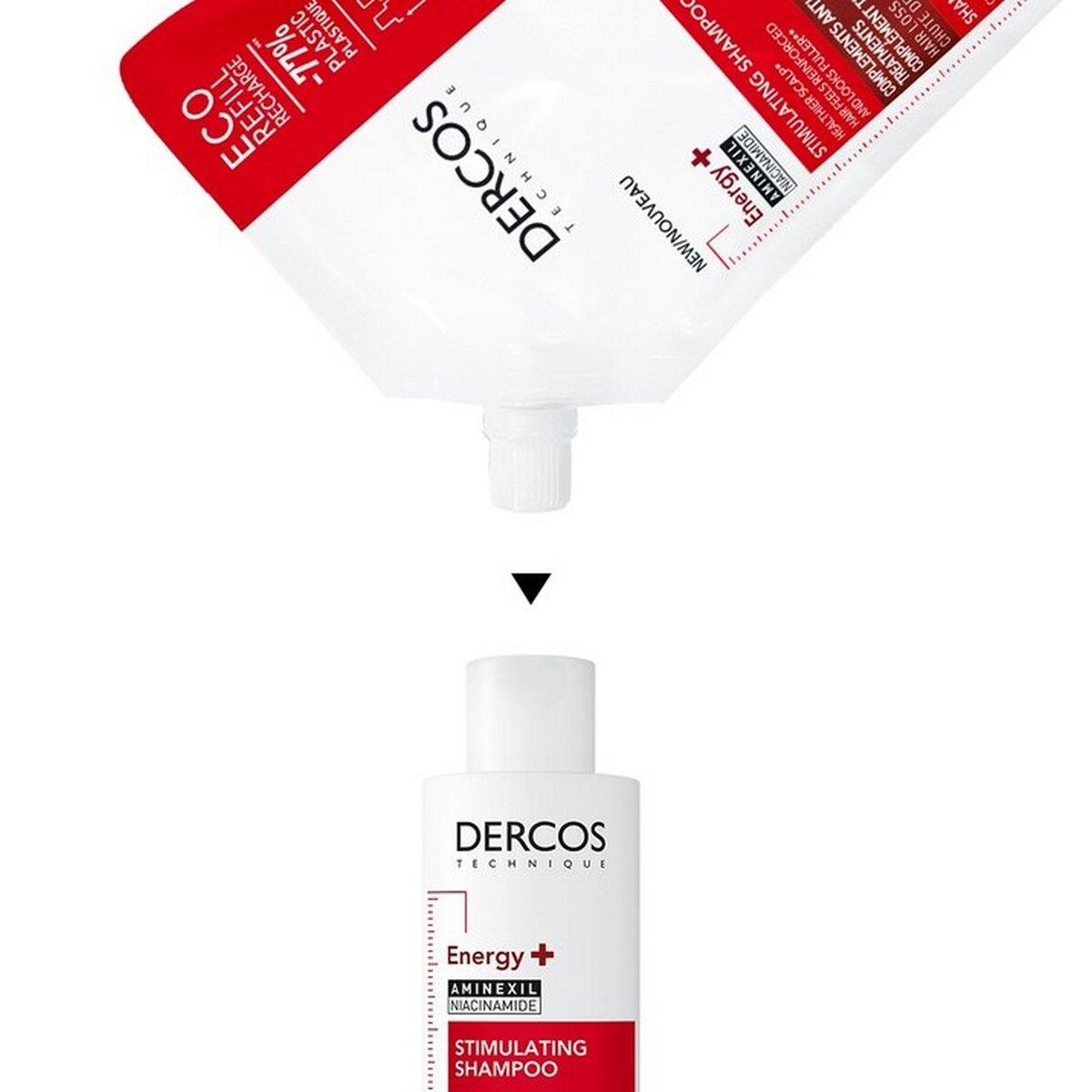 Recarga Ecorefill Champô Energy Vichy Dercos - 500 ml 2