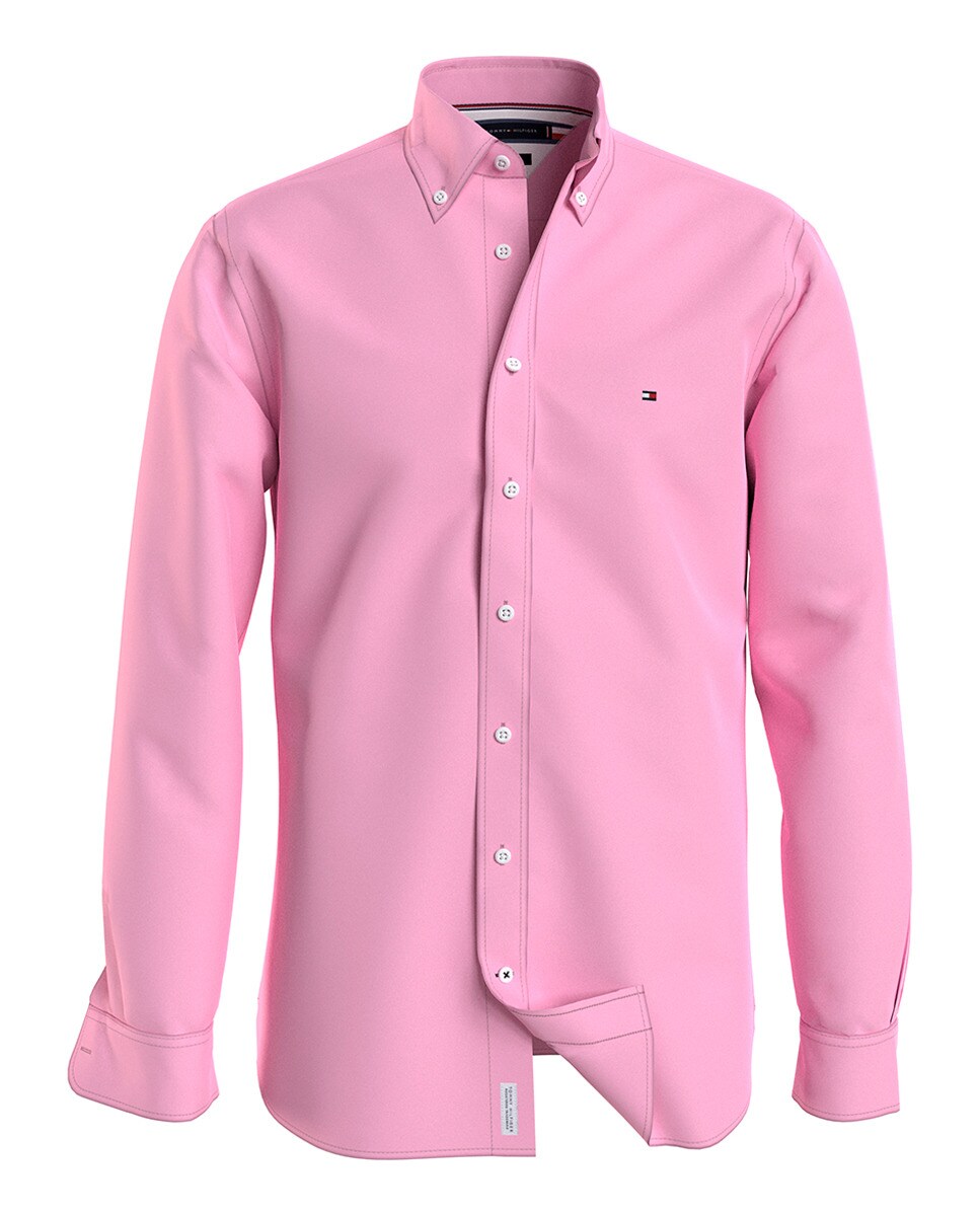 Chemise regular fit à manches longues