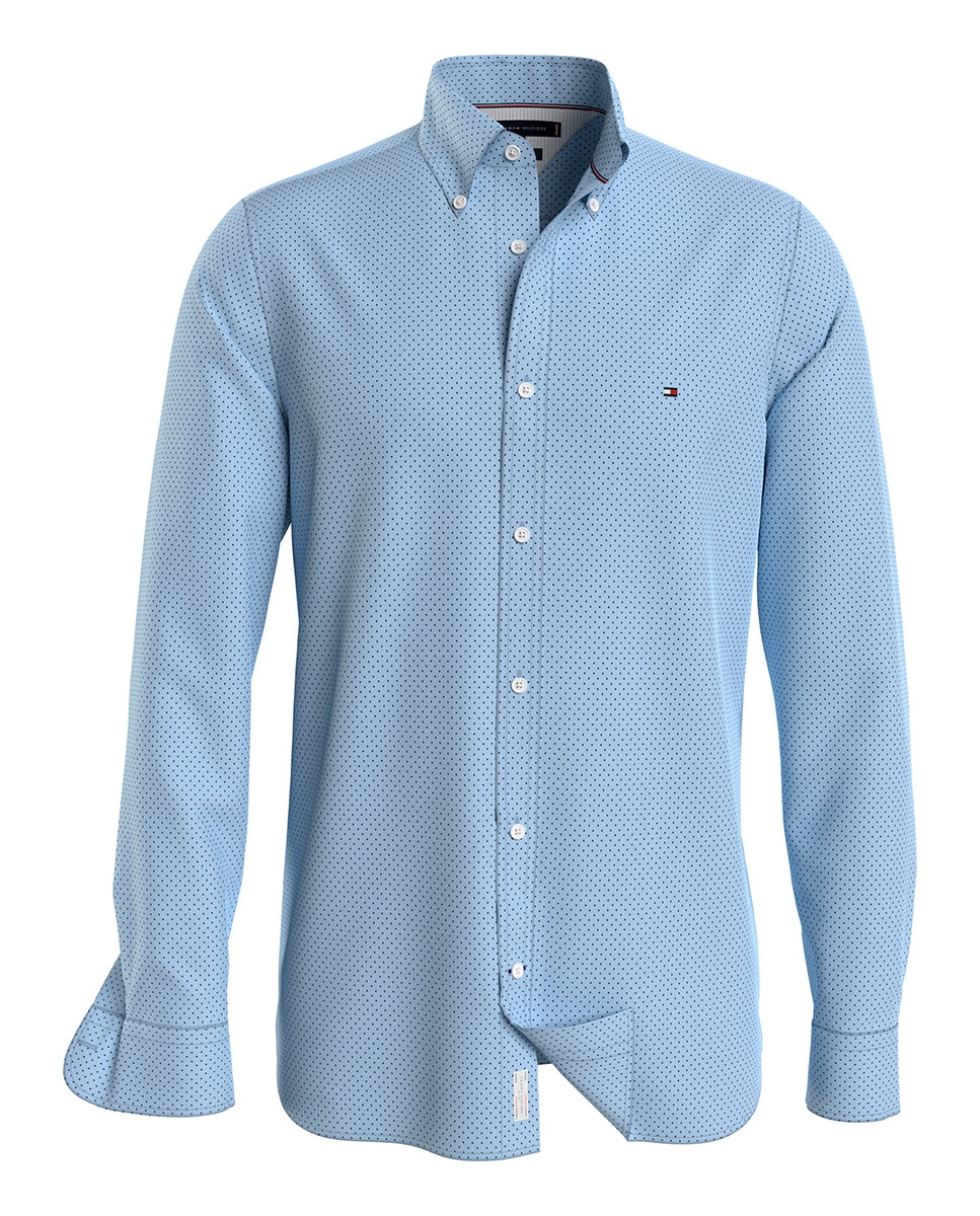 Chemise slim fit à manches longues