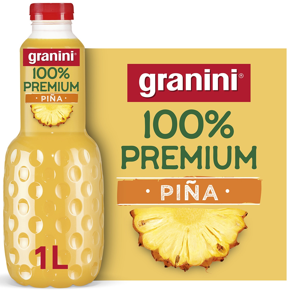 Zumo de piña a partir de concentrado 100% Premium botella 1 l · GRANINI ...