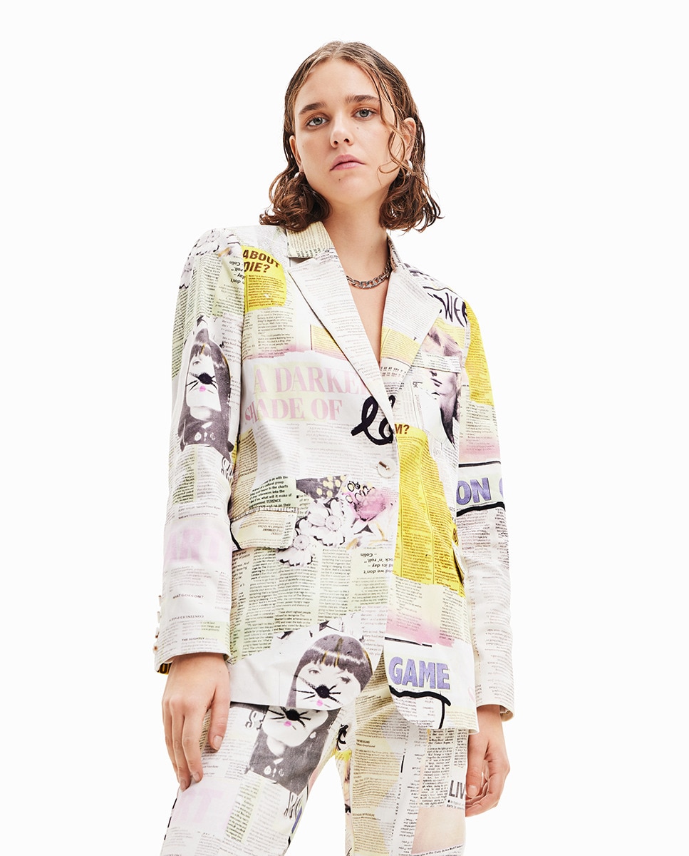 Blazer collage journal