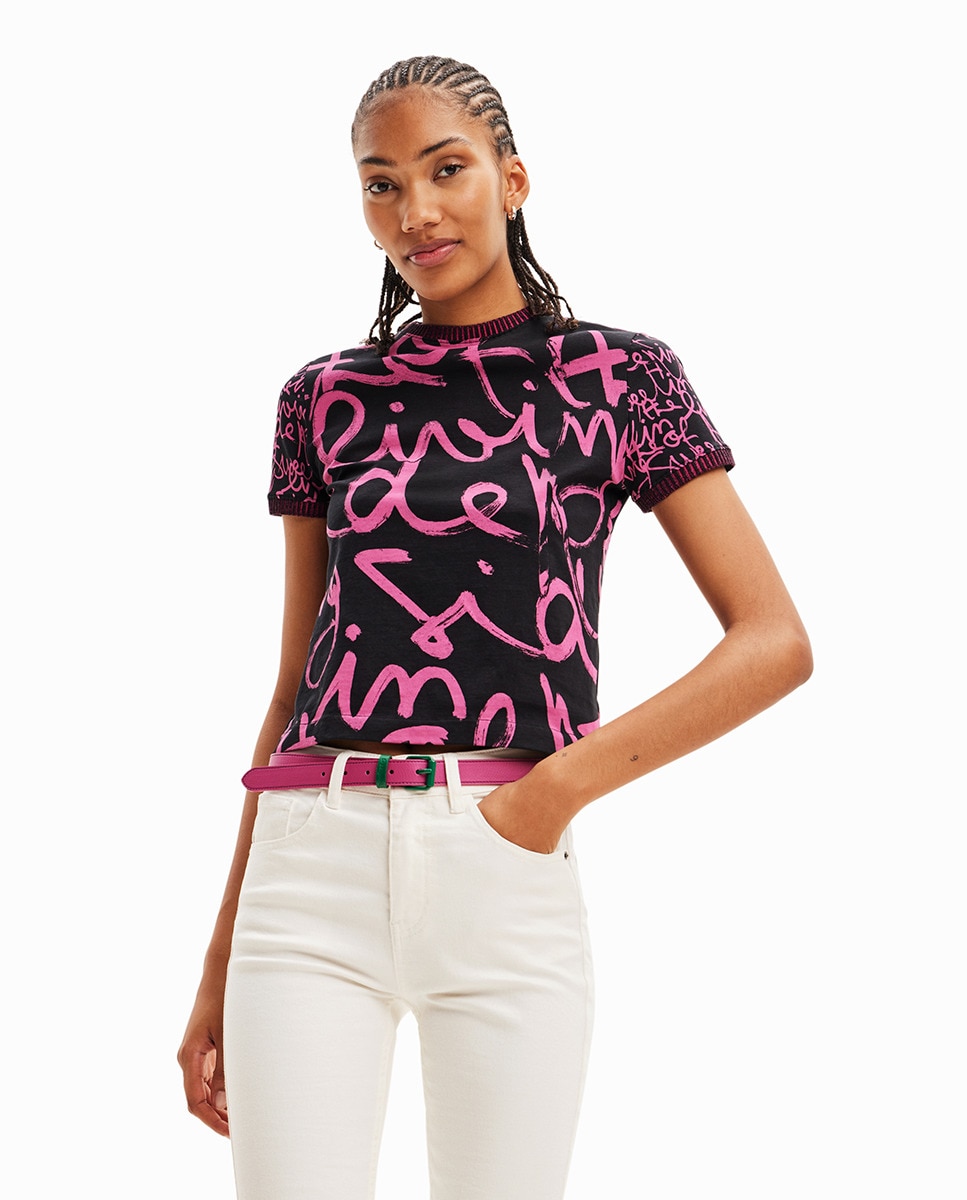 Tshirt messages contrastant