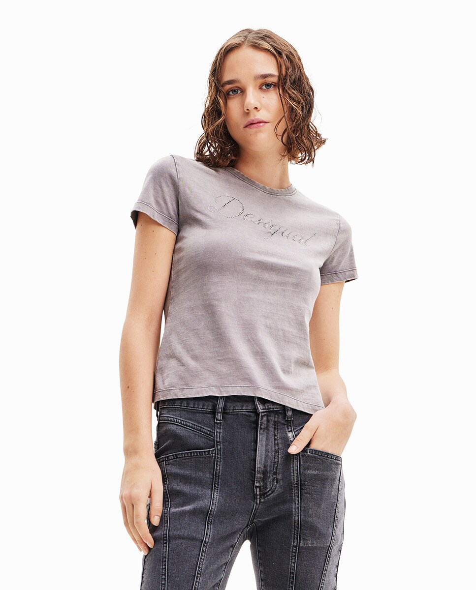 Tshirt slim strass