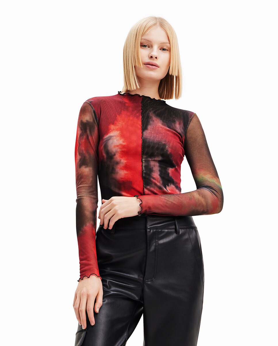 Tshirt tulle aquarelle