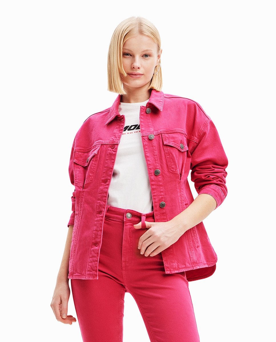 Veste en jean trucker pinces