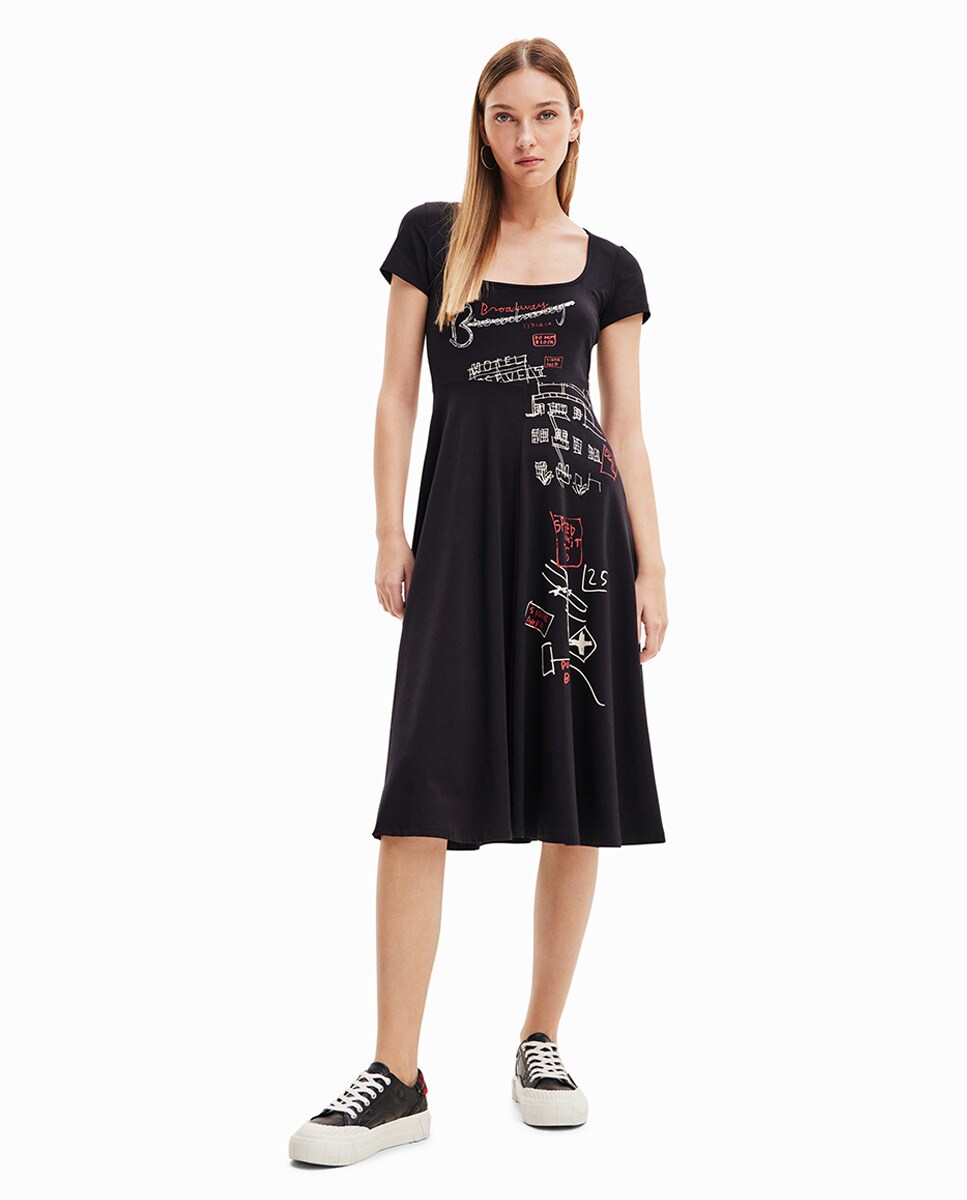 Robe courte slim arty