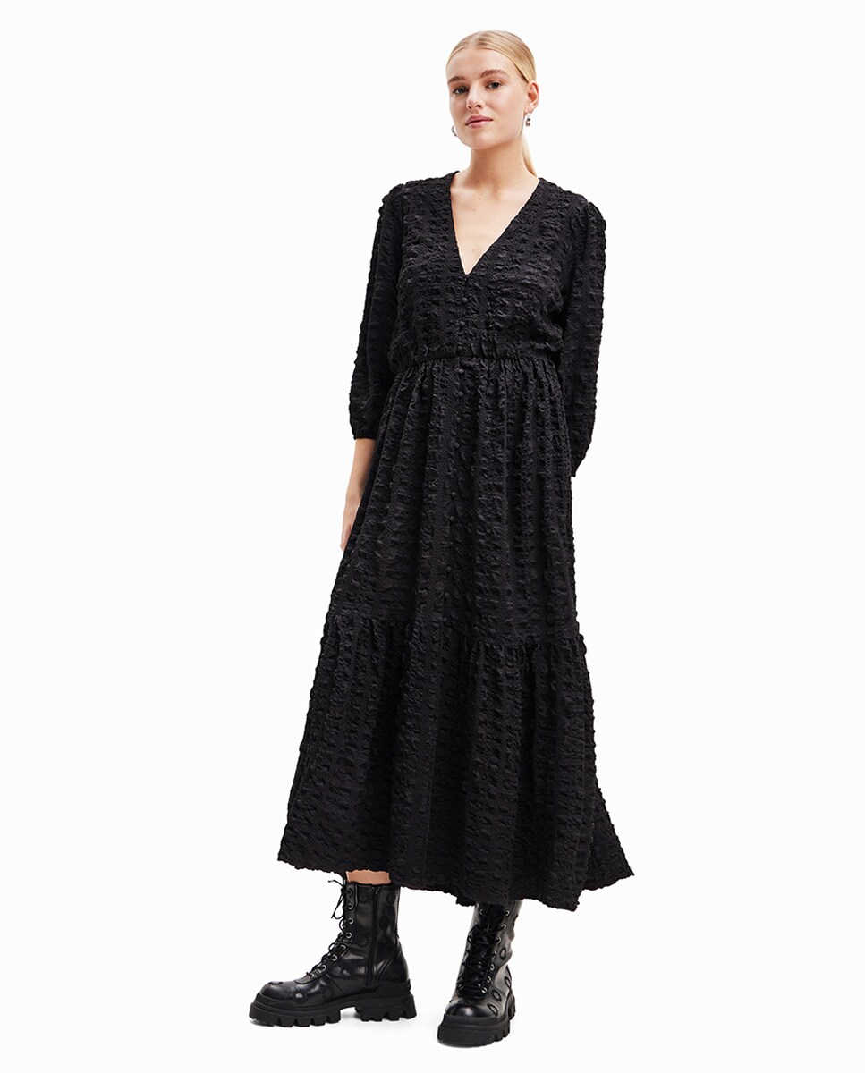 Robe midi texture