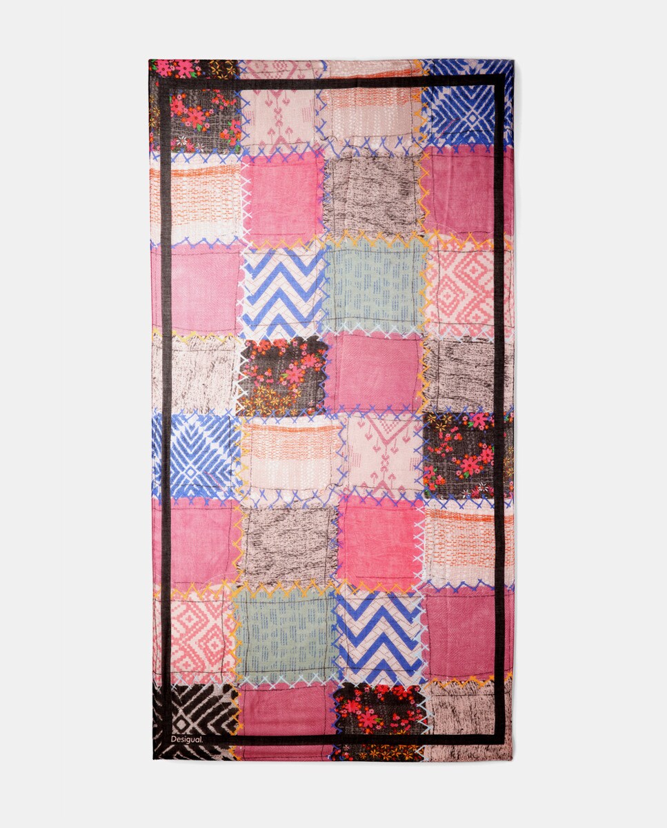 Foulard rectangulaire avec écusson