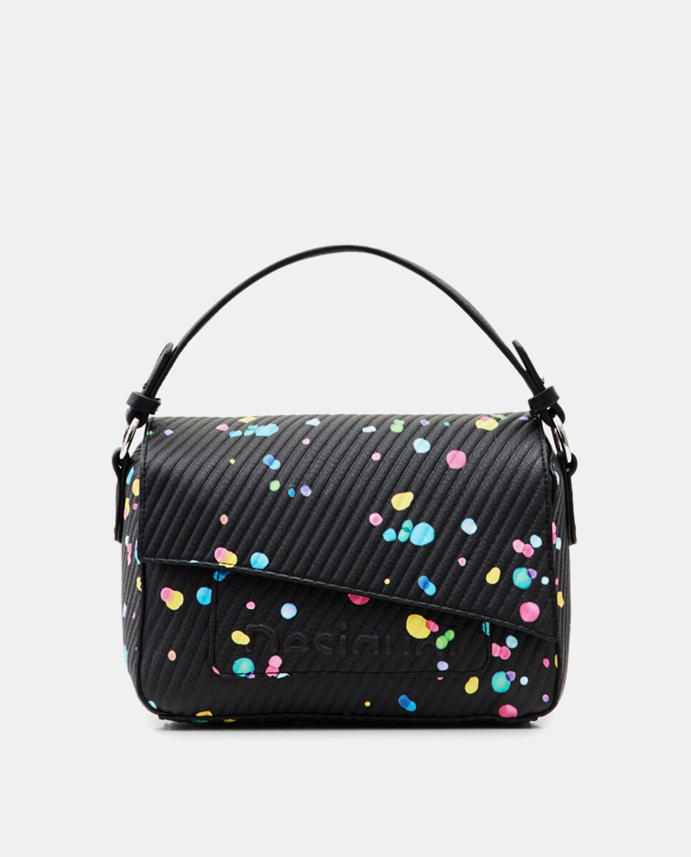 Petit sac à main avec imprimé gouttes