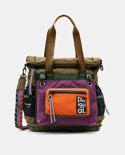 Imagen 0 de Mochila XL multicolor con varias asa y compartimento extraíble