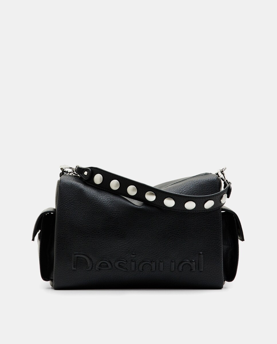 Sac à main moyen avec détail logo