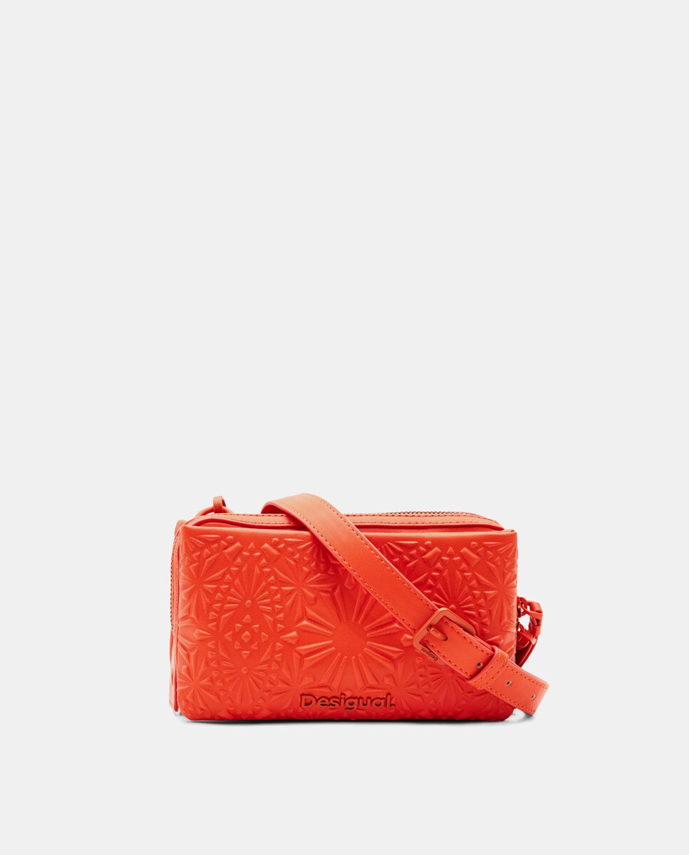 Petit sac à bandoulière à relief géométrique