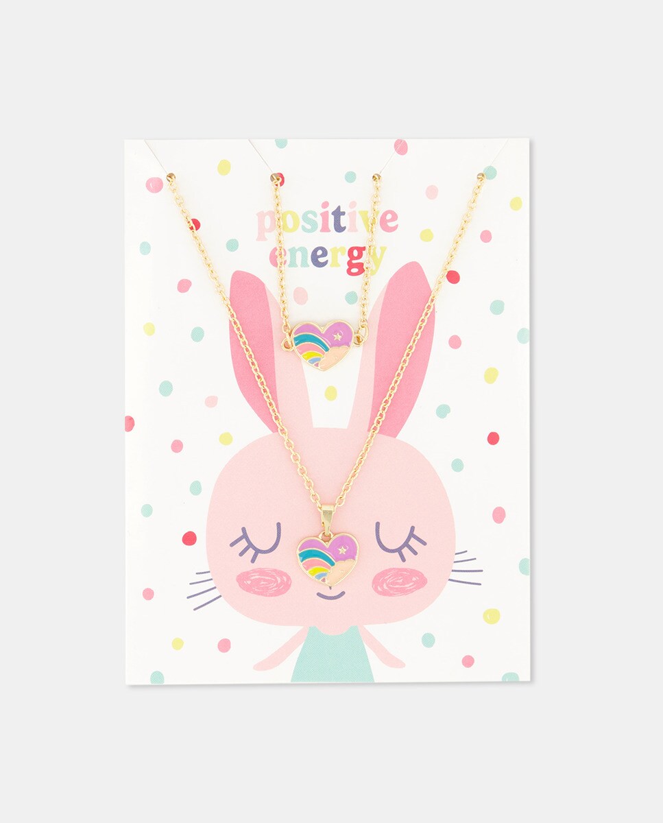 Lot de deux colliers c?urs