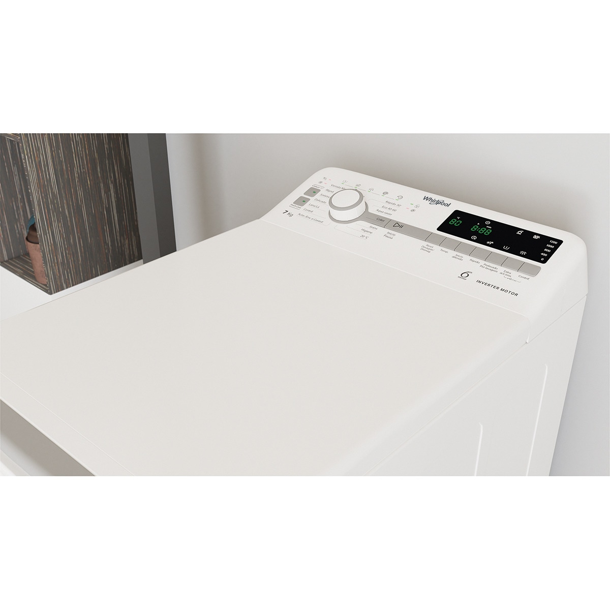 Lavadora carga superior Whirpool 7 kg / 1200 rpm - TDLR 7231BS SPT Blanco-4